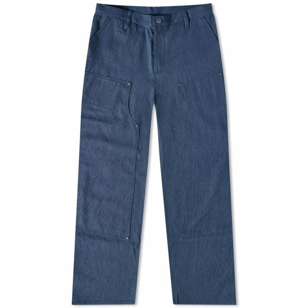 Brain Dead Bull Denim Double Knee Utility Pant - size 34 - Navy NWOT